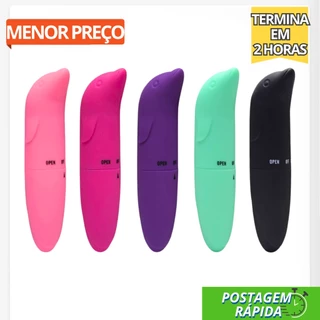 Vibrador Feminino Golfinho Ponto G Discreto Toque Suave masturbador LIQUIDAÇÃO REVENDA