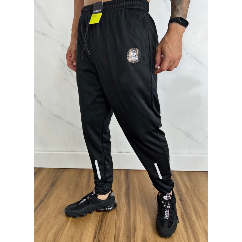 Calça de Agasalho Jogger Refletiva Esportiva Masculina Punho