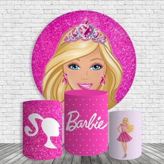 Trio Capa de Cilindro + Capa de Painel Tema Barbie Veste Fácil