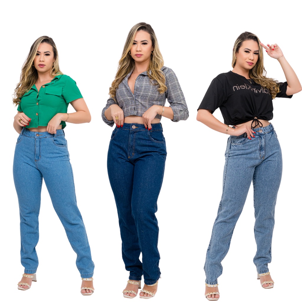 Calça jeans hot sale sem elastano