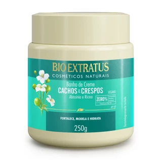 Banho de Creme Cachos e Crespos Bio Extratus - 250g Cabelo Cacheado