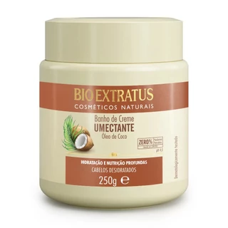 Banho de Creme Umectante Coco Bio Extratus - 250g Hidratação, Nutrição, Umectação, Óleo de Coco
