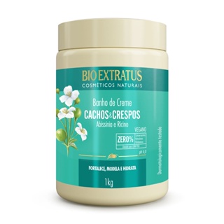 Banho de Creme Bio Extratus Cachos e Crespos - 1kg Cabelo Cacheado