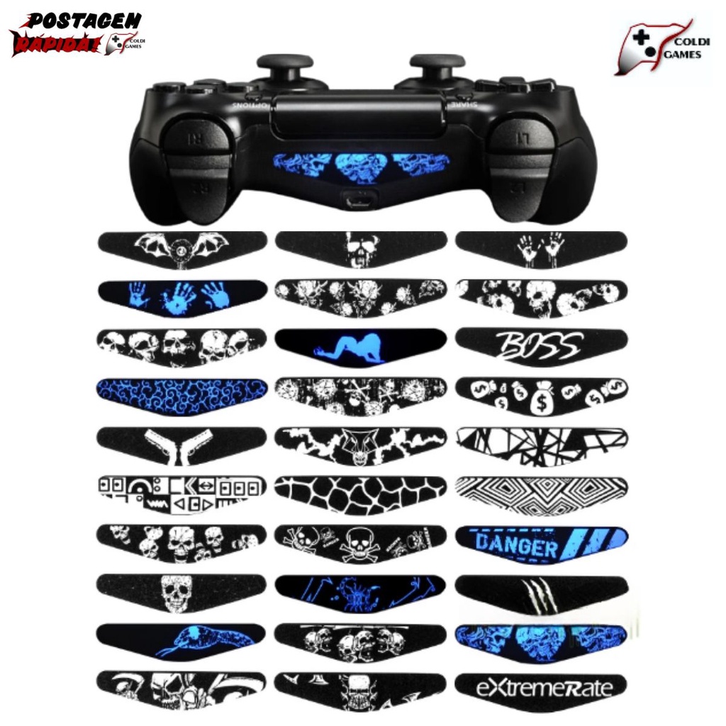 Adesivo Light bar para Controles Ps4 (Barra de Led)