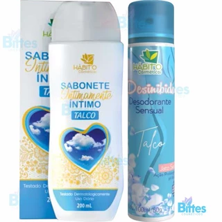 KIT DESODORANTE E SABONETE ÍNTIMO TALCO HÁBITO COSMÉTICOS