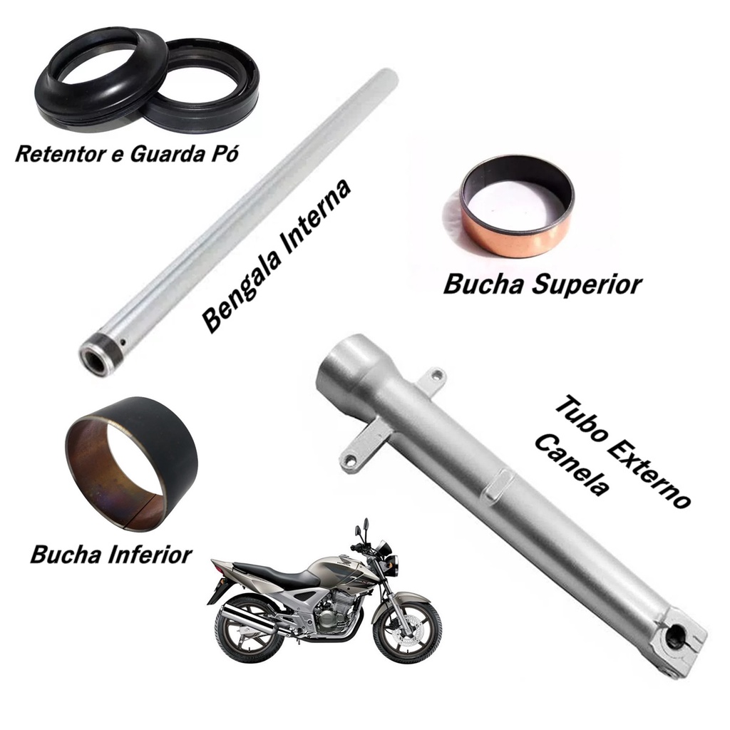 Cilindro Tubo Interno Bengala + Retentor Cbx 250 Twister