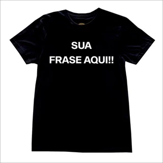 Camiseta personalizada preta