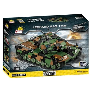 Tanque de Guerra Alemão Leopard 2A5 TVM - Blocos de Montar 945 Peças - Armed Forces - COBI