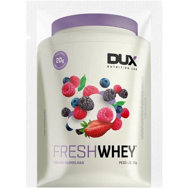 Fresh Whey Sachê (31g) Frutas Vermelhas Dux Nutrition