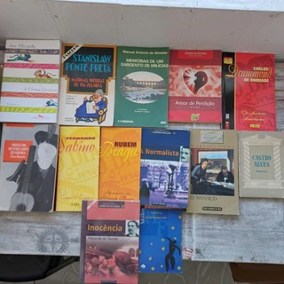 Combo com 6 Livros Usados de Literatura Brasileira - Envio Aleatório - Foto MeRaMeNTe Ilustrativa