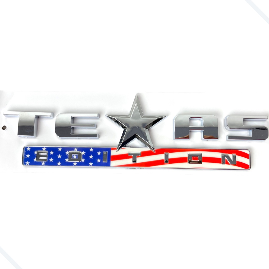 Adesivo Emblema Texas Edition 27 x 7cm Strada Uno