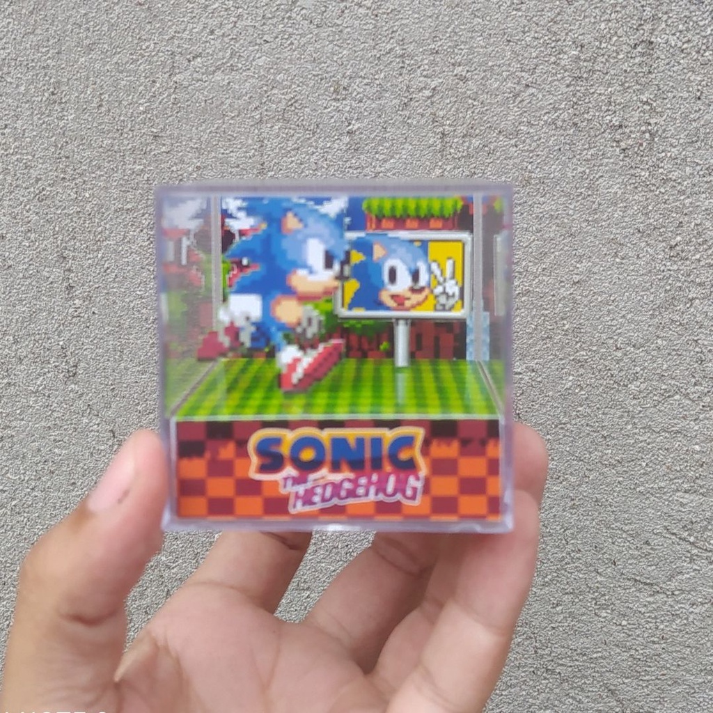 Mini Cubo Diorama SONIC the hedgehog