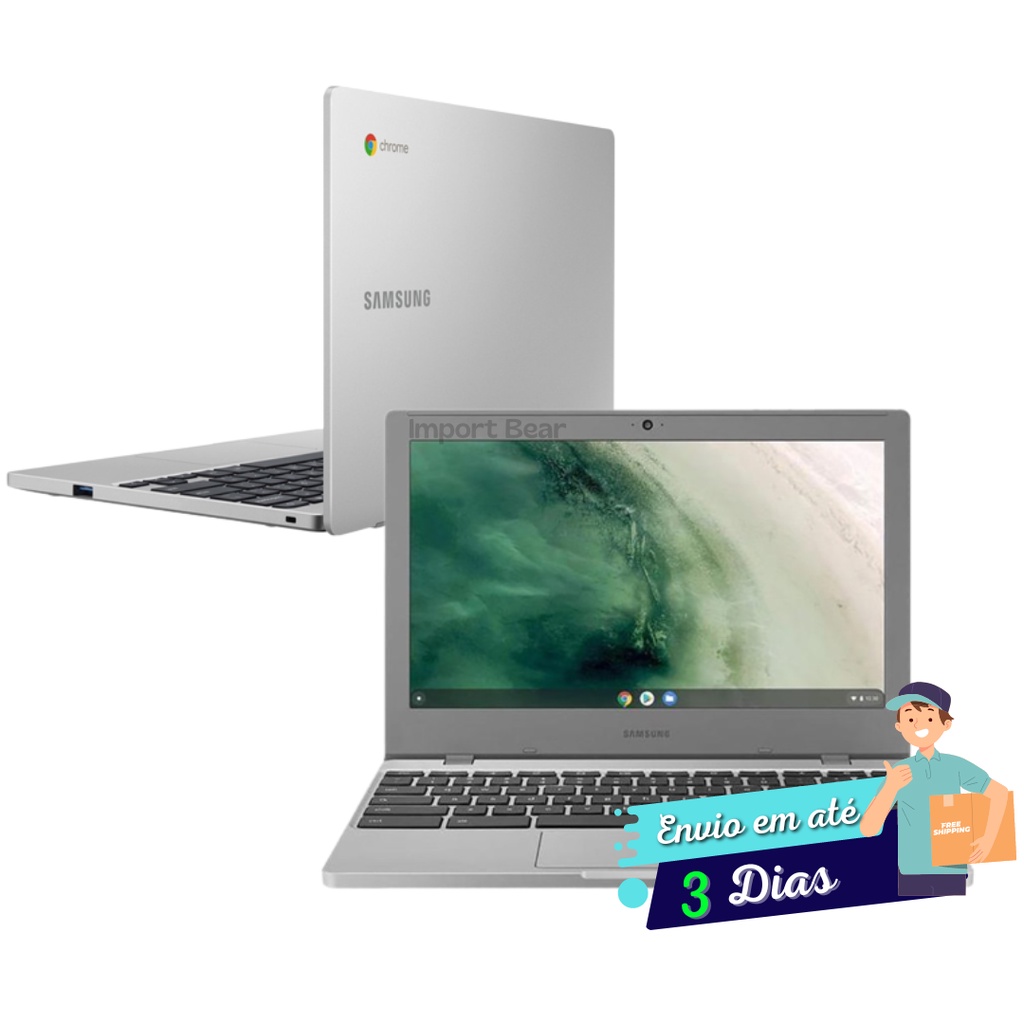 Novo Samsung Chromebook 4 XE310XBA-KT1BR, ideal para estudos