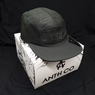 Boné 5 Five Panel Preto All Black Fitão Pichação Grafite Anth.CO Preto Masculino impermeável Premium