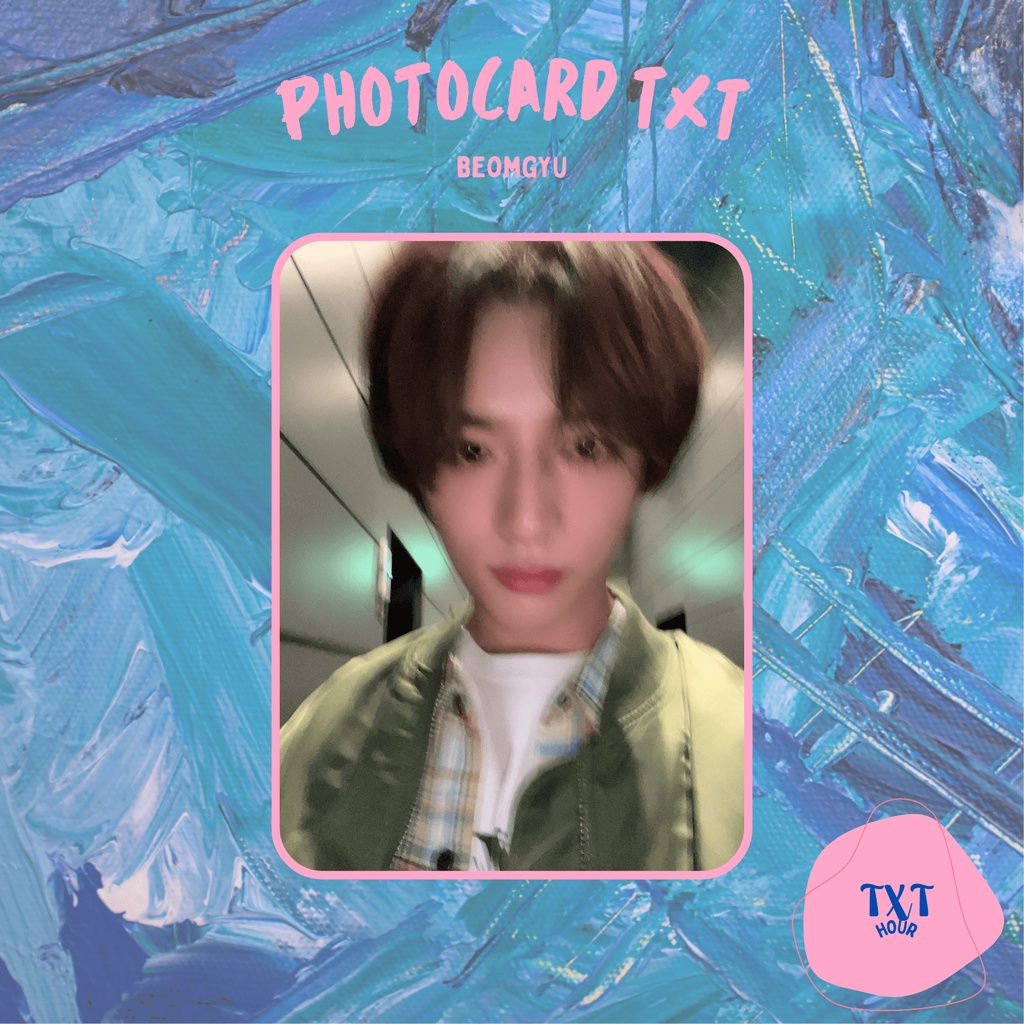 PHOTOCARD TXT (TOMORROW X TOGETHER) BEOMGYU | kpop card fanmade ...