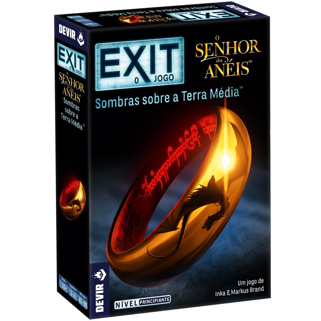 Exit O Senhor Dos Aneís Terra Média Jogo Escape Room Board