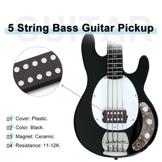 Abrir Baixo Guitarra Captador 5 Cordas Bobina Dupla Humbucker Ímã Cerâmica 62MM Para Homem Música Estilo Acessórios