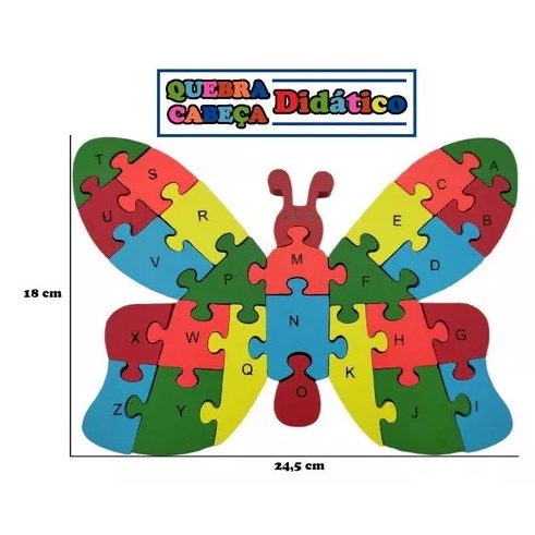 Quebra – cabeça (contagem até 20) – Professora Borboleta – Loja