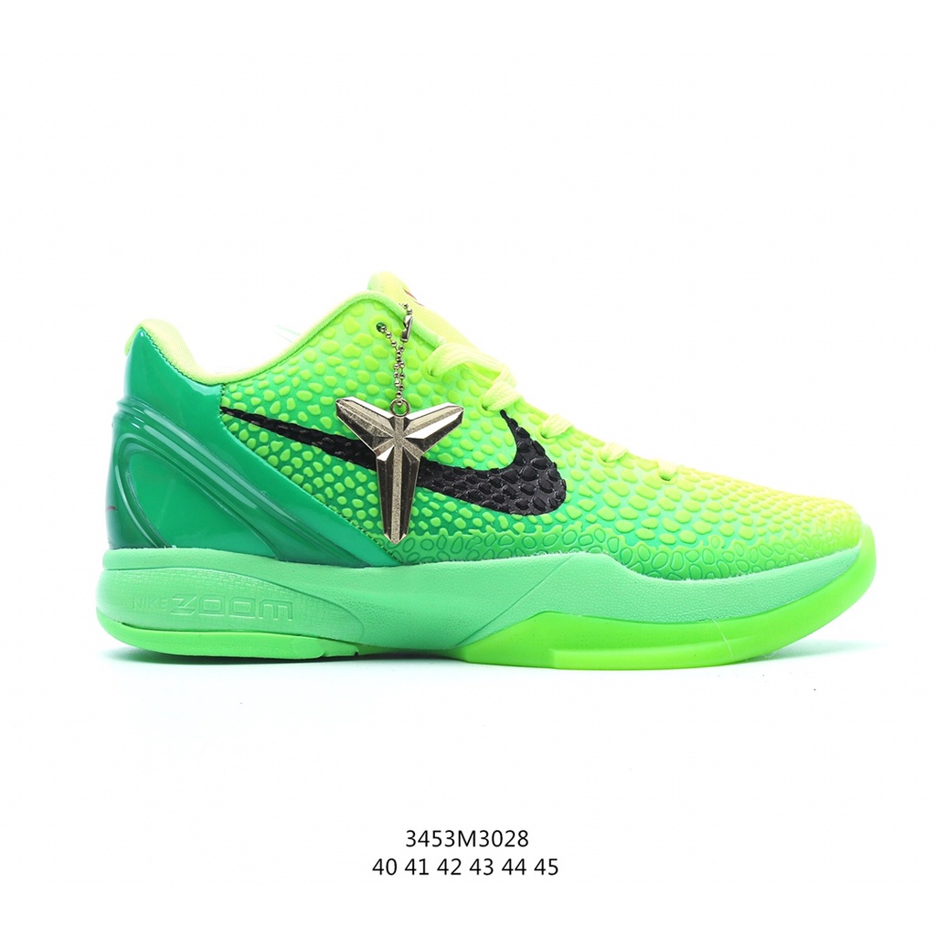 Nike Kobe 6 Protro " Grinch Inverso " Mamba Spirit Combate Real De Sapatos De Basquetebol Originais