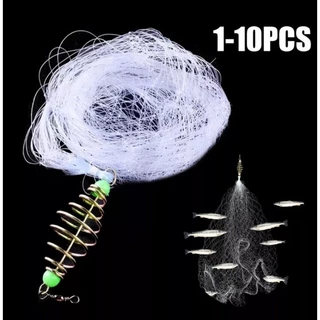 rede de pesca joga e espera uns minutos o peixe malha sozinho aí e só pichar sem precisa fisgar , para água doce e salgada todos os tipos de peixe .
