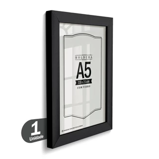 Quadro Moldura A5 15x21 Porta Retrato Com Vidro Certificado