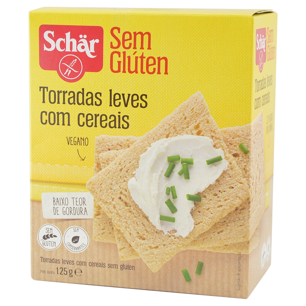Torrada Integral Sem Glúten Sem Lactose Schar 125 G | Shopee Brasil