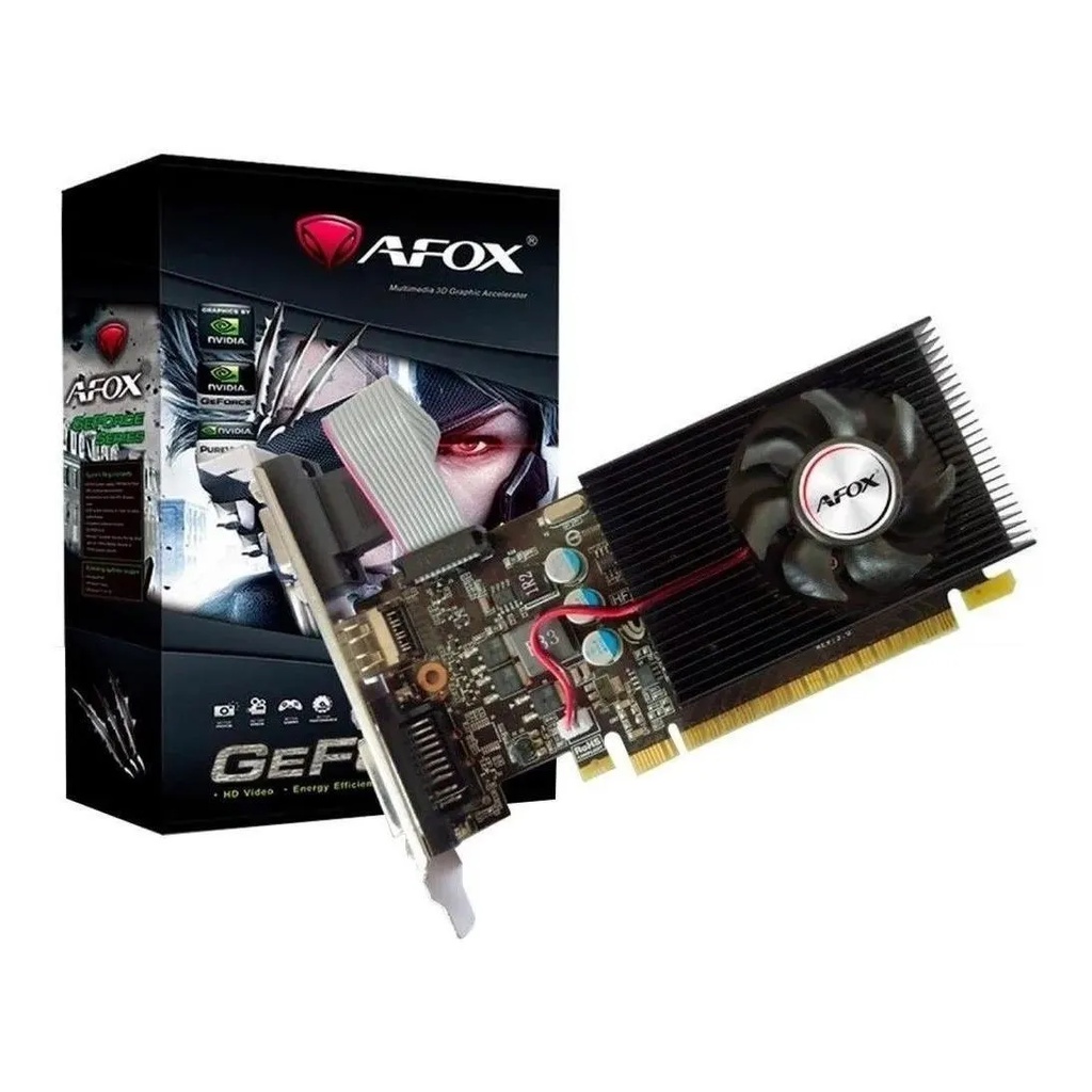 Placa de vídeo Nvidia Afox GeForce 700 Series GT 730 AF730-4096D3L5 4GB - SOMENTE HOJE!