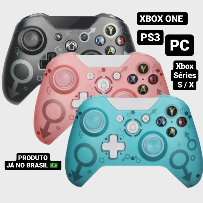 Controle Com Fio P/ Xbox Series X/s Xbox One Ps3 Pc Gamer