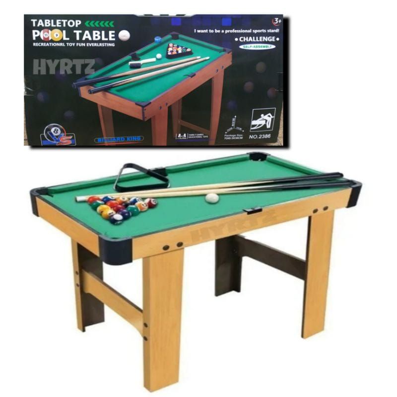 Mini Mesa de Sinuca / Brilhar toda em Mdf com Pés Altos