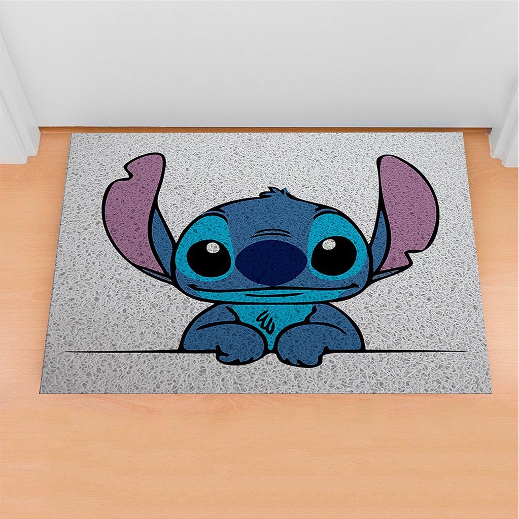 Tapete de Porta Divertido Capacho Desenho - Stich