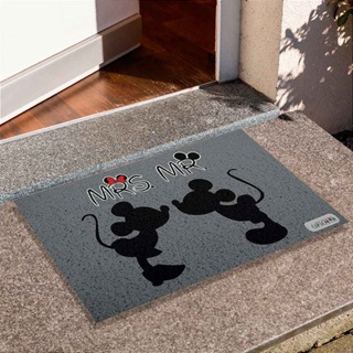 Tapete de Porta Divertido Capacho - Mrs E Mr Mickey e Minnie II