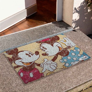 Tapete de Porta Divertido Capacho - Mickey E Minnie Vintage
