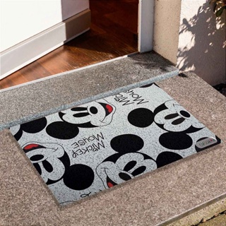 Tapete de Porta Divertido Capacho - Mickey Faces Fundo Branco