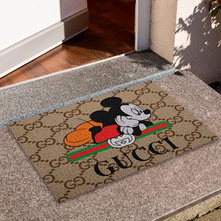 Tapete de Porta Divertido Capacho - Mickey Gucci