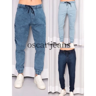 Calça jogger masculina jeans premium