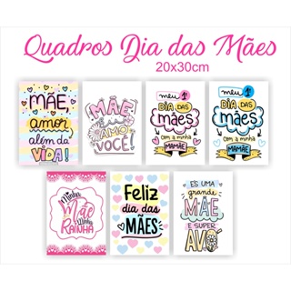 Quadro Decorativo Dia das Mães Mulheres Indefesas - Fenex Print