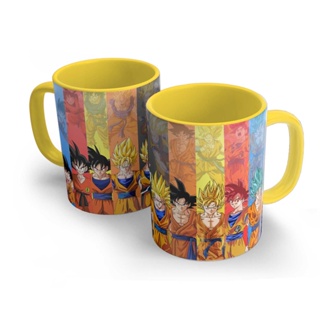 Caneca Dragon Ball Super Goku/vegeta Desenho Fases Evolução