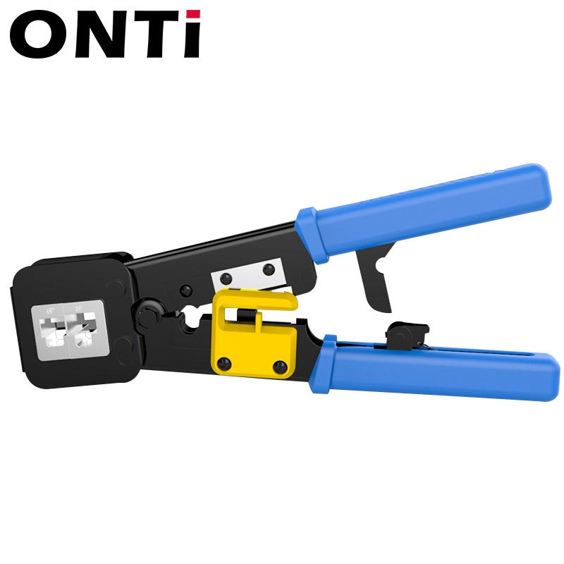 Alicate Crimpador ONTi RJ45 De Rede Para Cat5 Cat5e Cat6 RJ45 RJ12 RJ11 ...