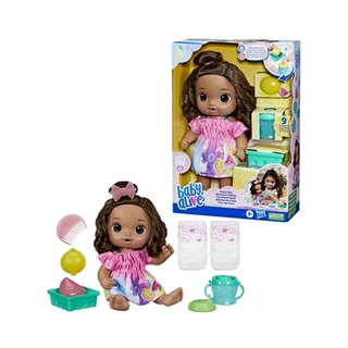 NOVA BABY ALIVE HORA DO SUCO MORENA ORIGINAL HASBRO F7357 MENINA INFANTIL