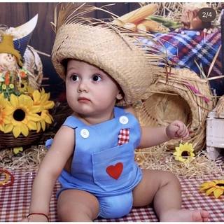Jardineira / Festa Junina / Fazendinha /Menino, mesverssario, festas/ alta qualidade