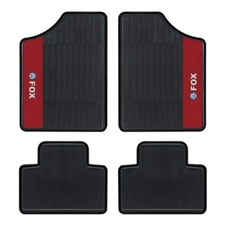 Tapete Personalizado Automotivo Vw Fox Lado Vermelho 4 Pçs