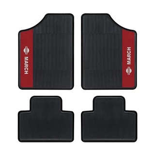 Tapete Personalizado Automotivo Nissan March Lado Vermelho