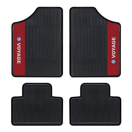 Tapete Personalizado Automotivo Vw Voyage Lado Vermelho 4 Pçs