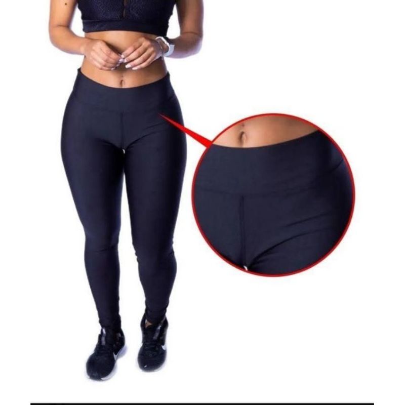 Calça Legging Fitness Não Fica Transparente Suplex Grossa Moda Feminina -  Cinza