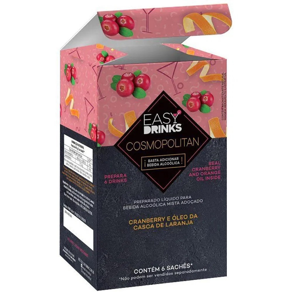 Mistura Para Cosmopolitan Easy Drinks Com 6 Sachês 240G | Shopee Brasil