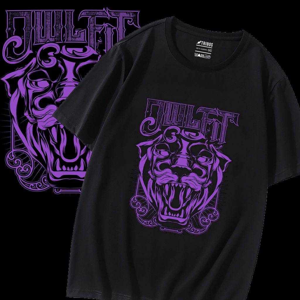 Camiseta masculina pantera roxa blusa de algodao na cor preta