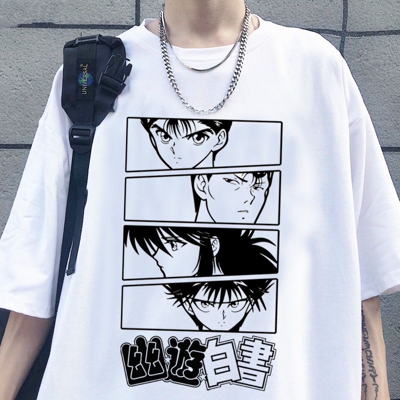 Camiseta Anime Yu Yu Hakusho Kazuma Yakumo Yusuke Botan Unissex ...