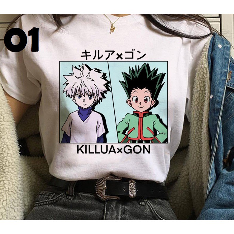 Camiseta Anime Hunter x Hunter Gon Killua Unissex Adulto e Infantil