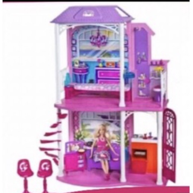 CASA DA BARBIE DOIS ANDARES CLOSET DA BARBIE usada mas em