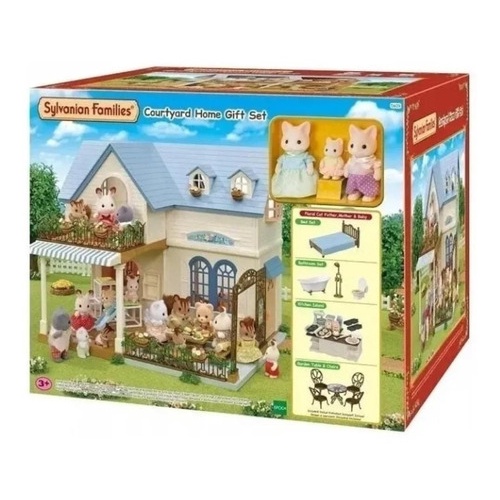 Sylvanian Families Casa Courtyard Home Gift Set - Epoch 5609 | Shopee Brasil